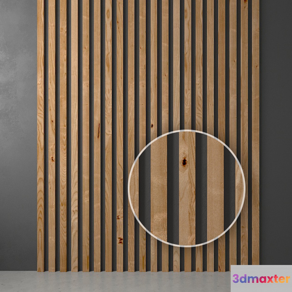 Reiki wooden decorative 3D Max