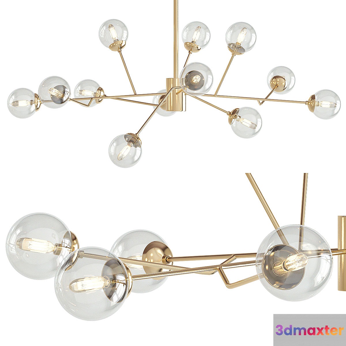 Dallas chandelier 3D Max