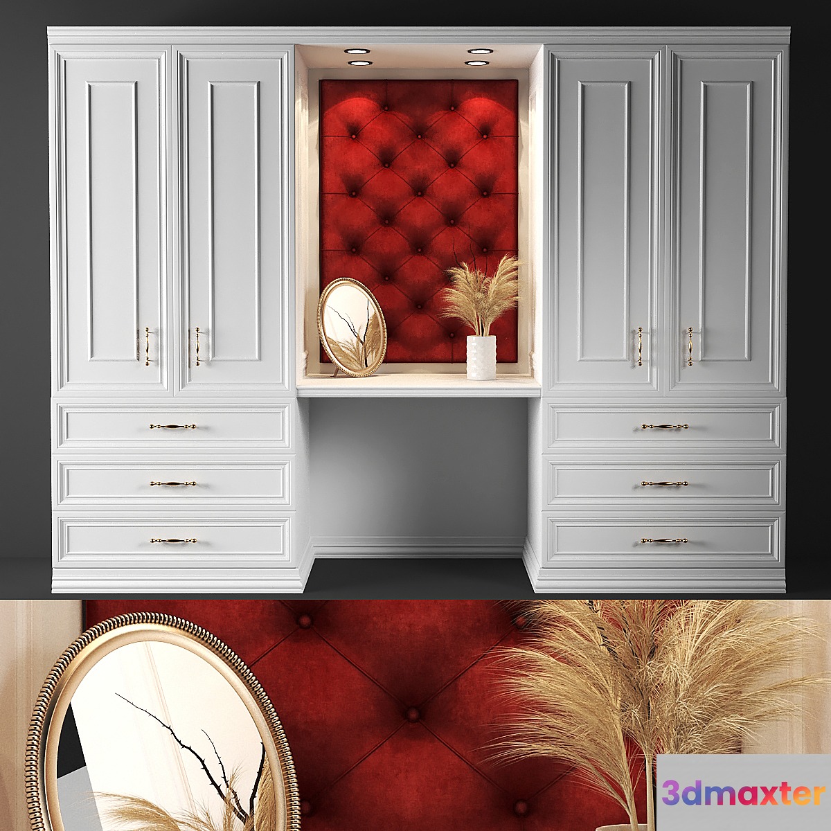 set248 -red wardrobe