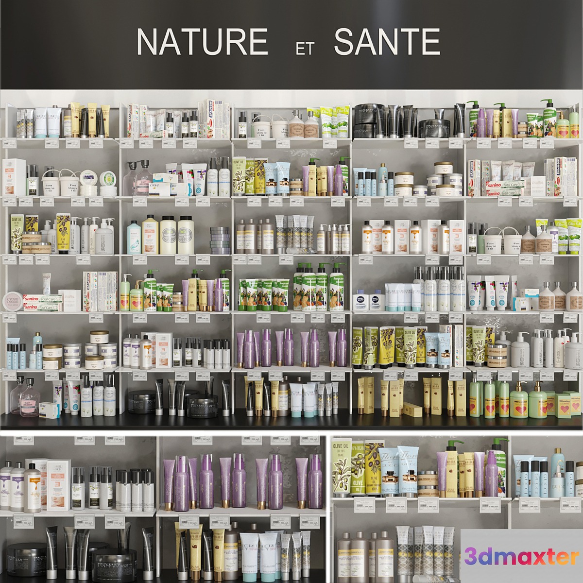 Large showcase in a pharmacy with cosmetics 3. Beauty salon - No.2