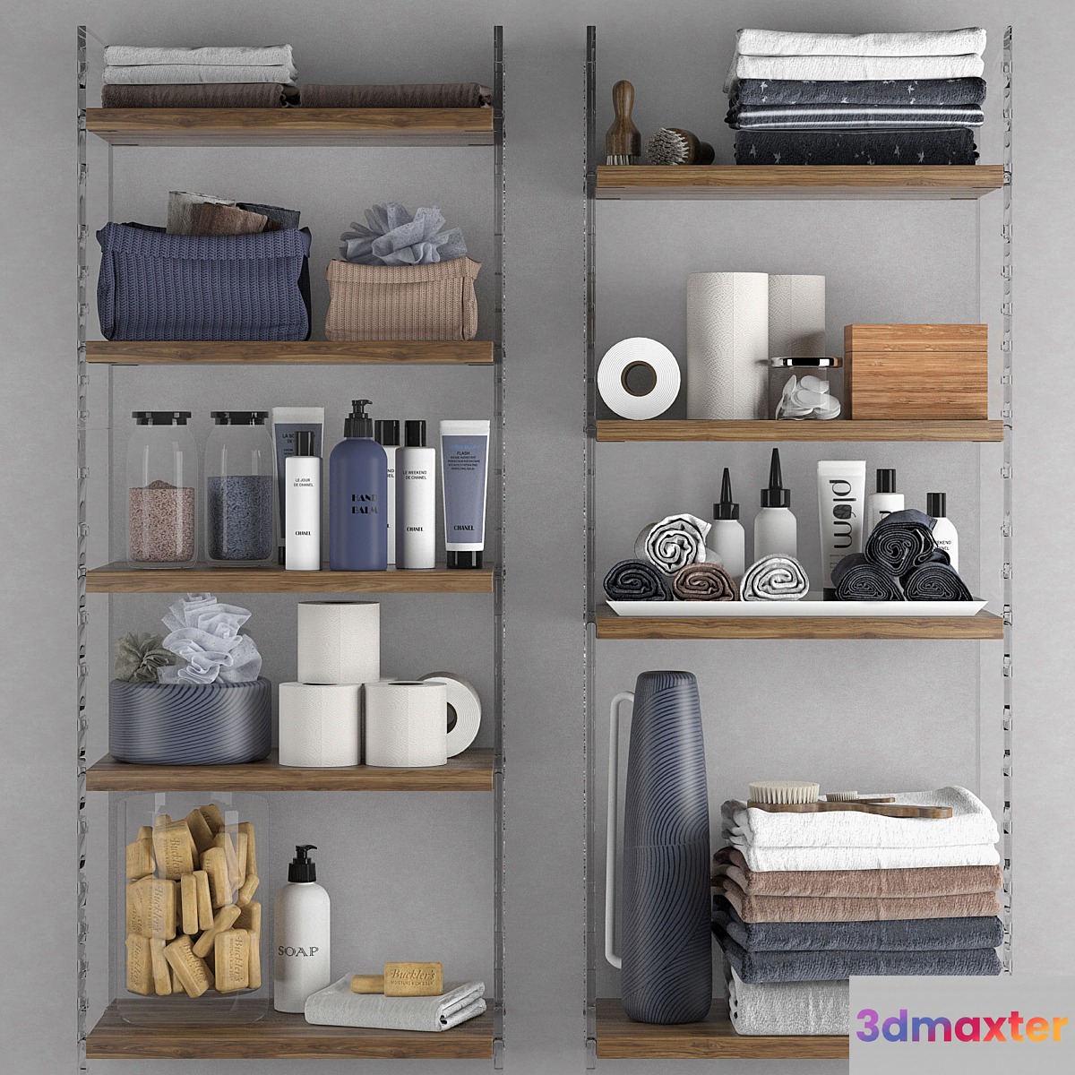 Bathroom set 8 3D Max