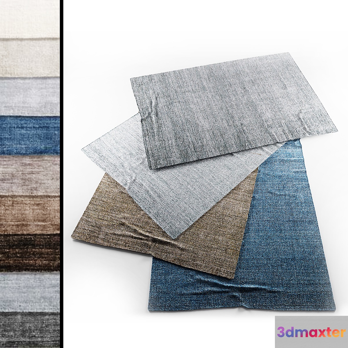 Collection of realistic carpets | Rh lino rug 3D Max