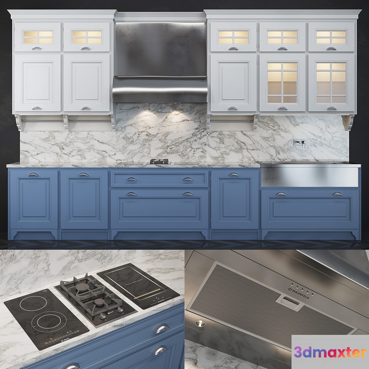 Kitchen Prestige BOSTON 3D Max