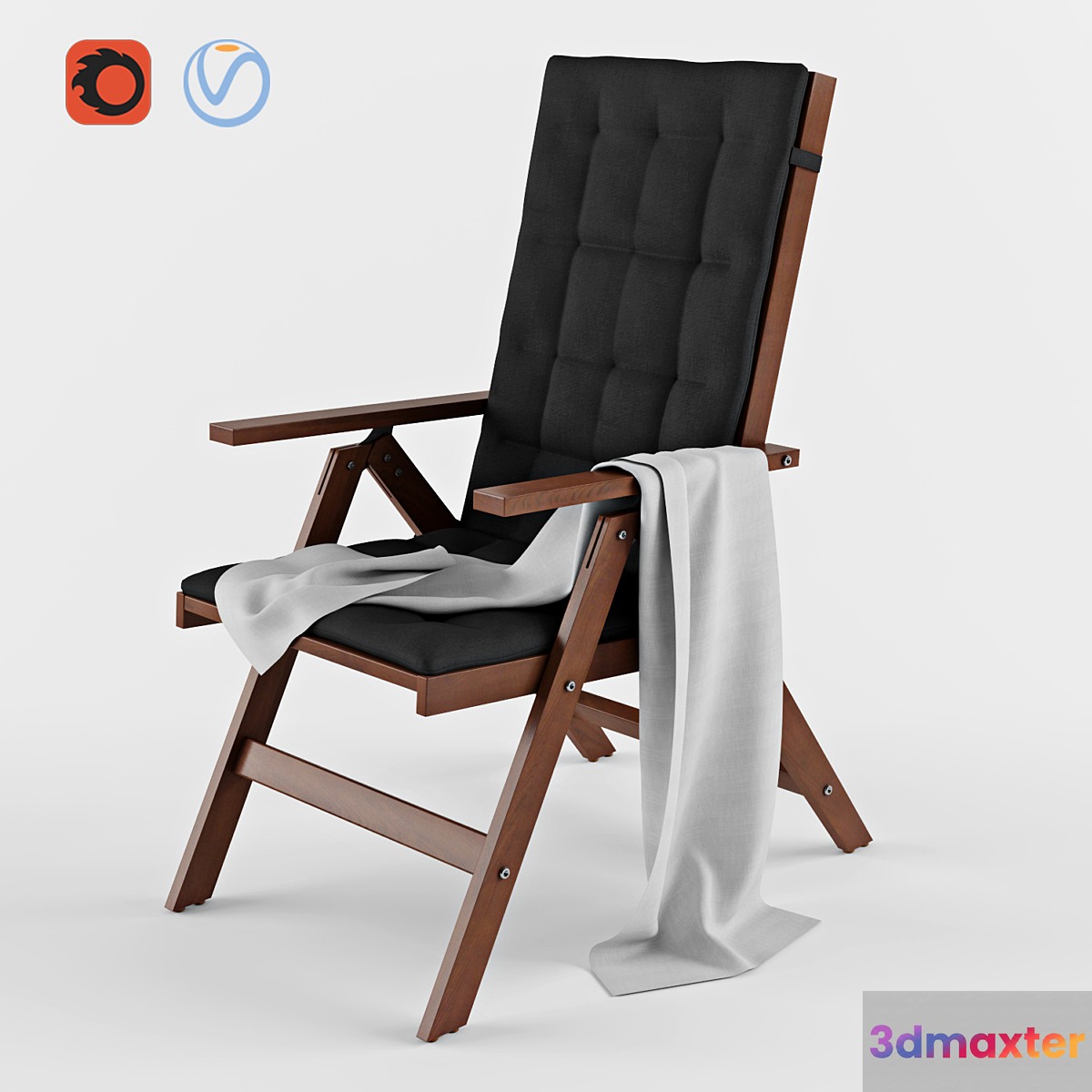 Reclining Chair Ikea ÄPPLARÖ 3D Max