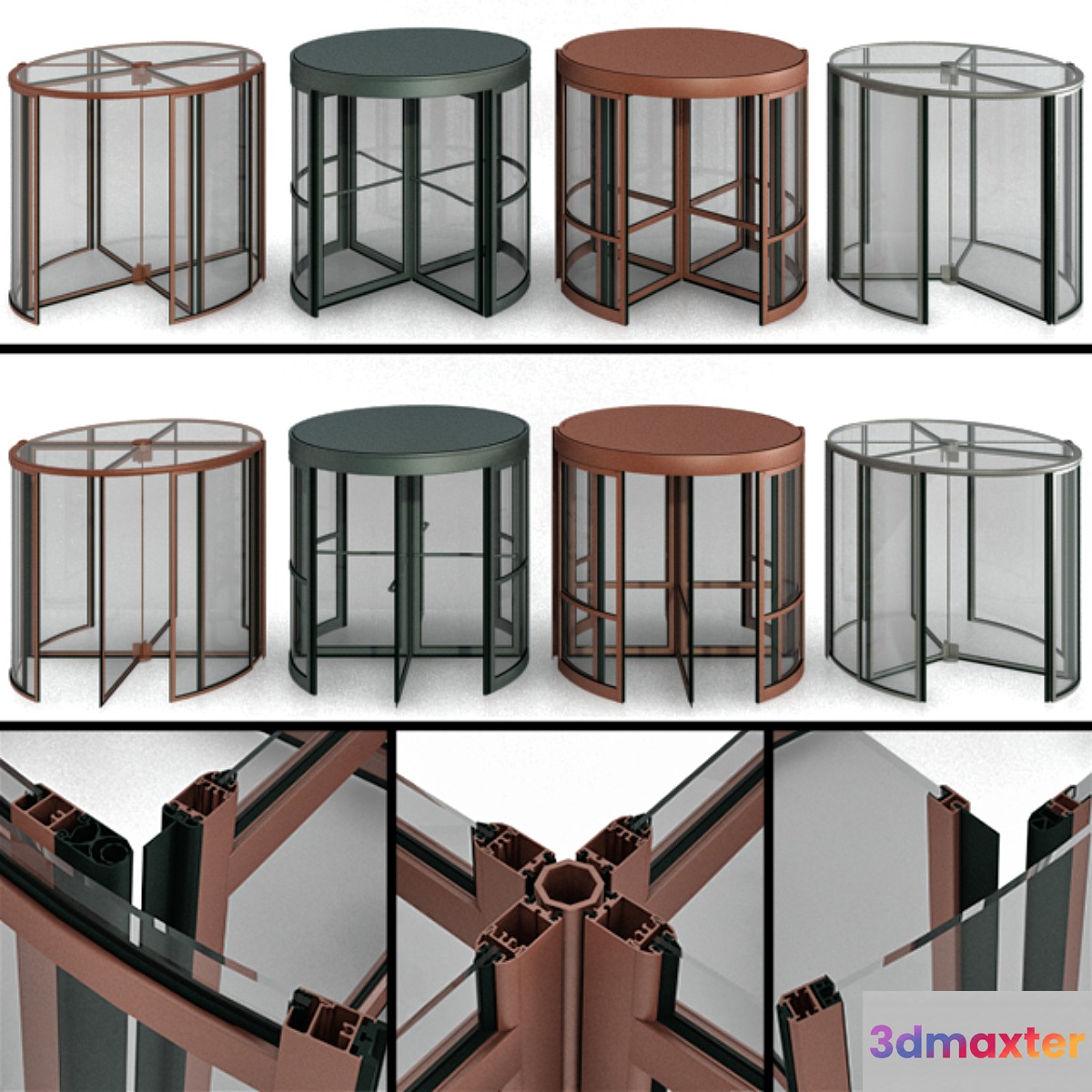 Revolving entrance doors