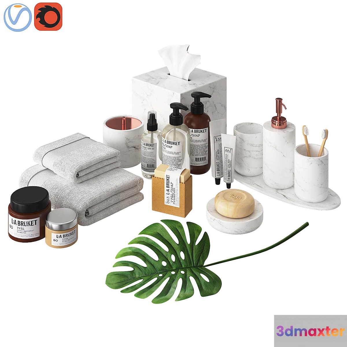 Modern Bathroom Accessories 3D Max