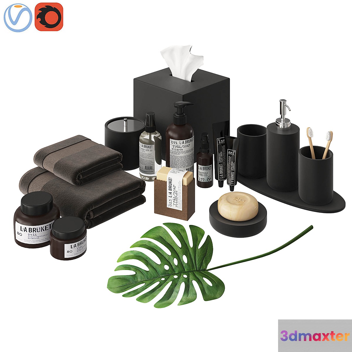 Modern Bathroom Accessories Black