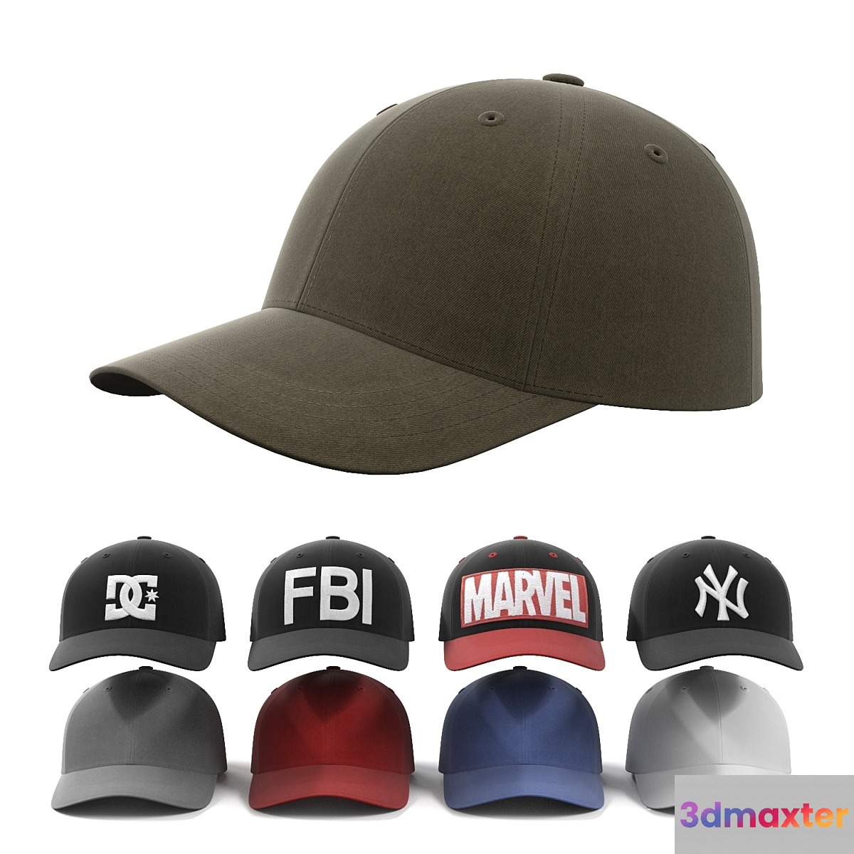 Baseball cap 3D Max