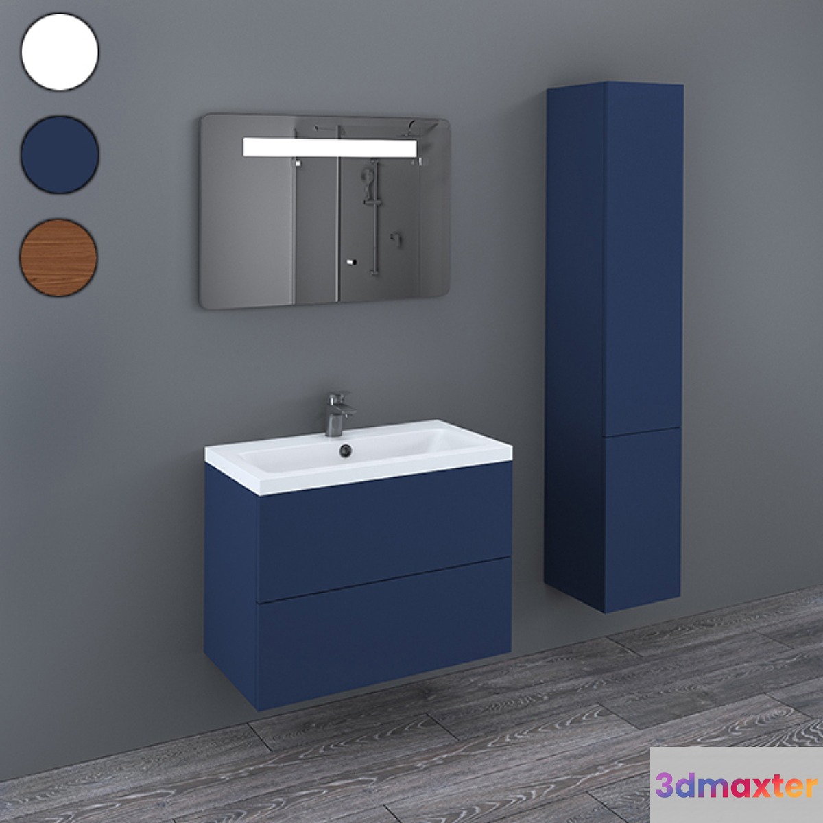 Bathroom furniture AM.PM GEM 3D Max