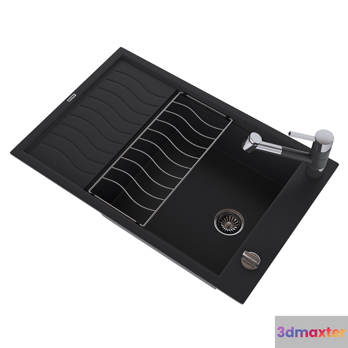 Sink and faucet BLANCO 3D Max