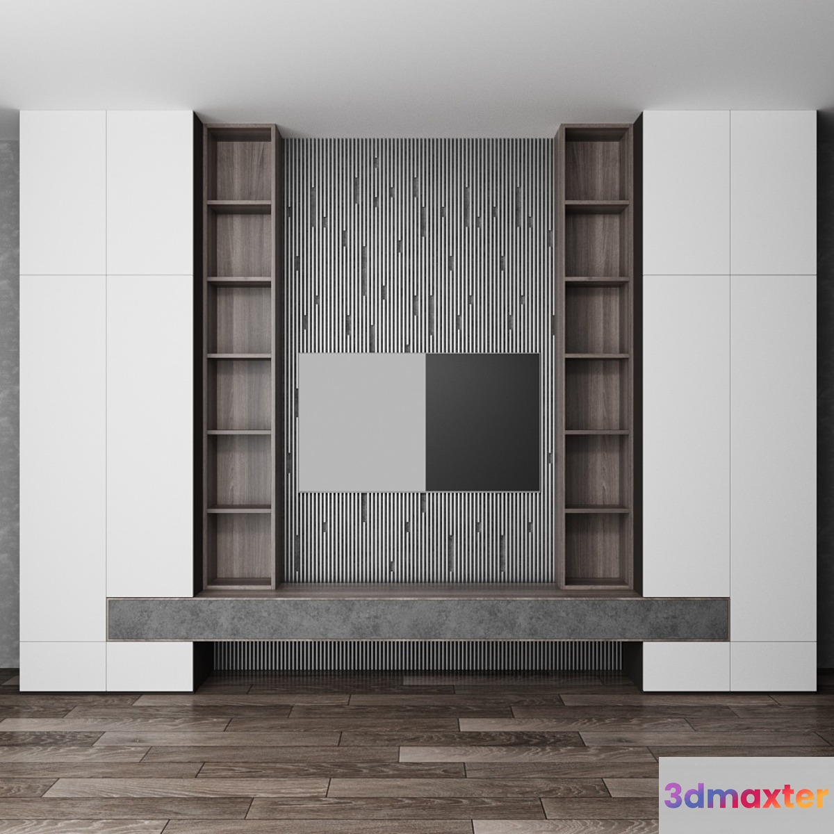 TV wall 3D Max
