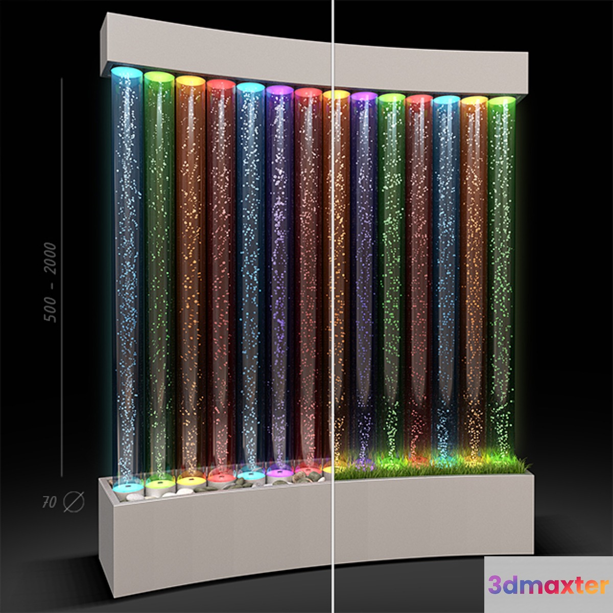 Air bubble tube 70 3D Max