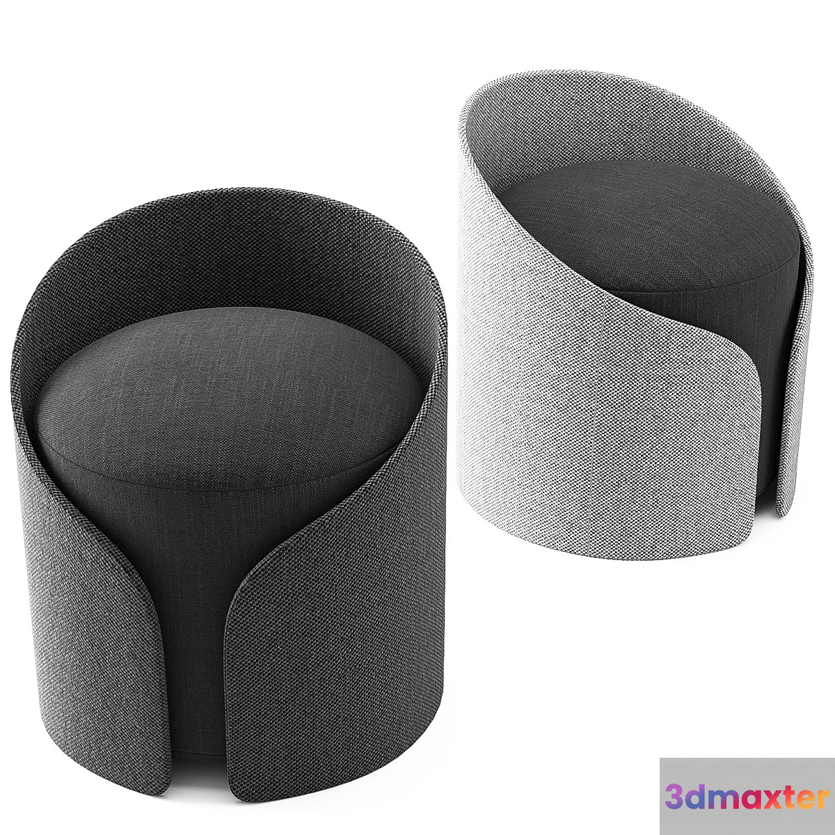 CARDIGAN POUF 3D Max