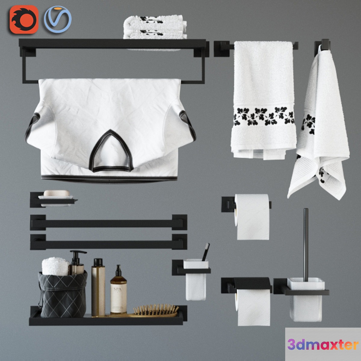accessories for bathing Feramolli Black Line Edition - No.3