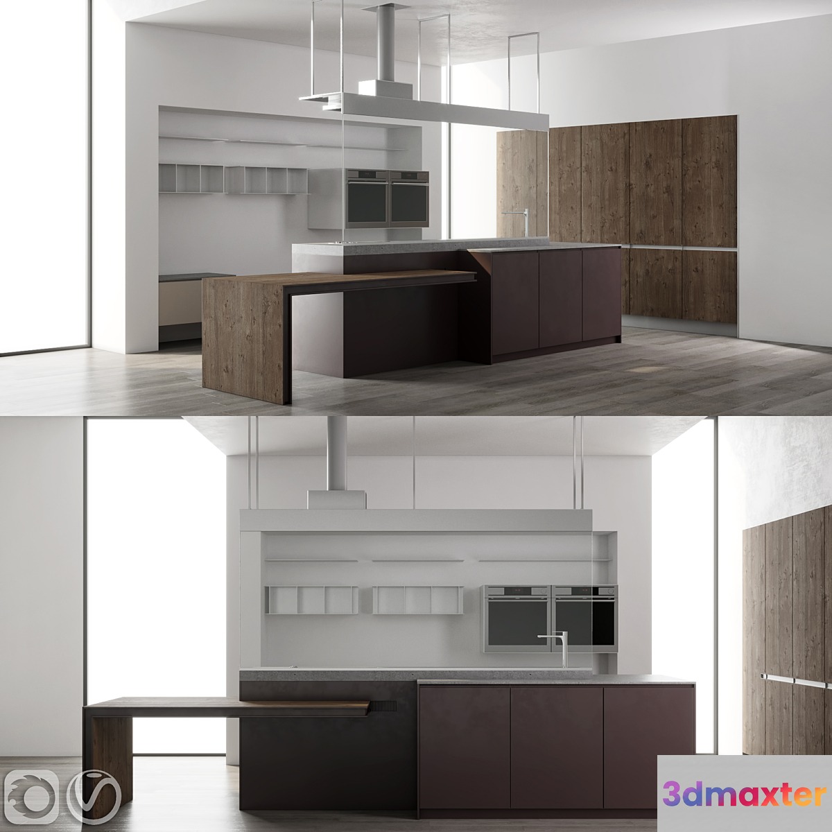Kitchens Ernestomeda Icon. 3D Max