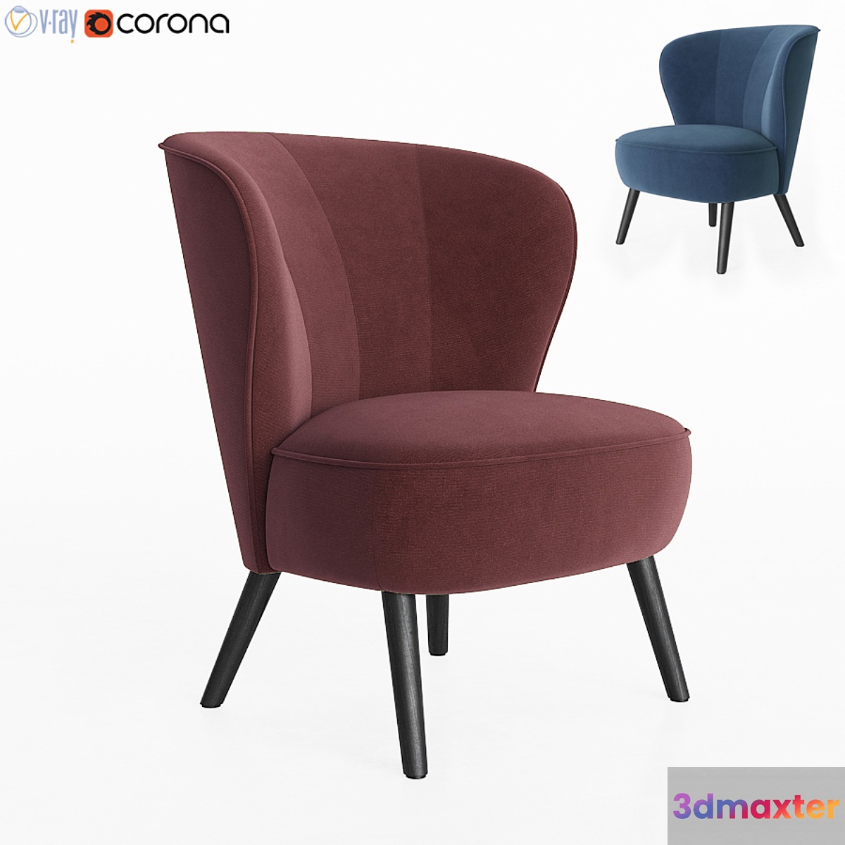 Liverpool Armchair Deephouse 3D Max