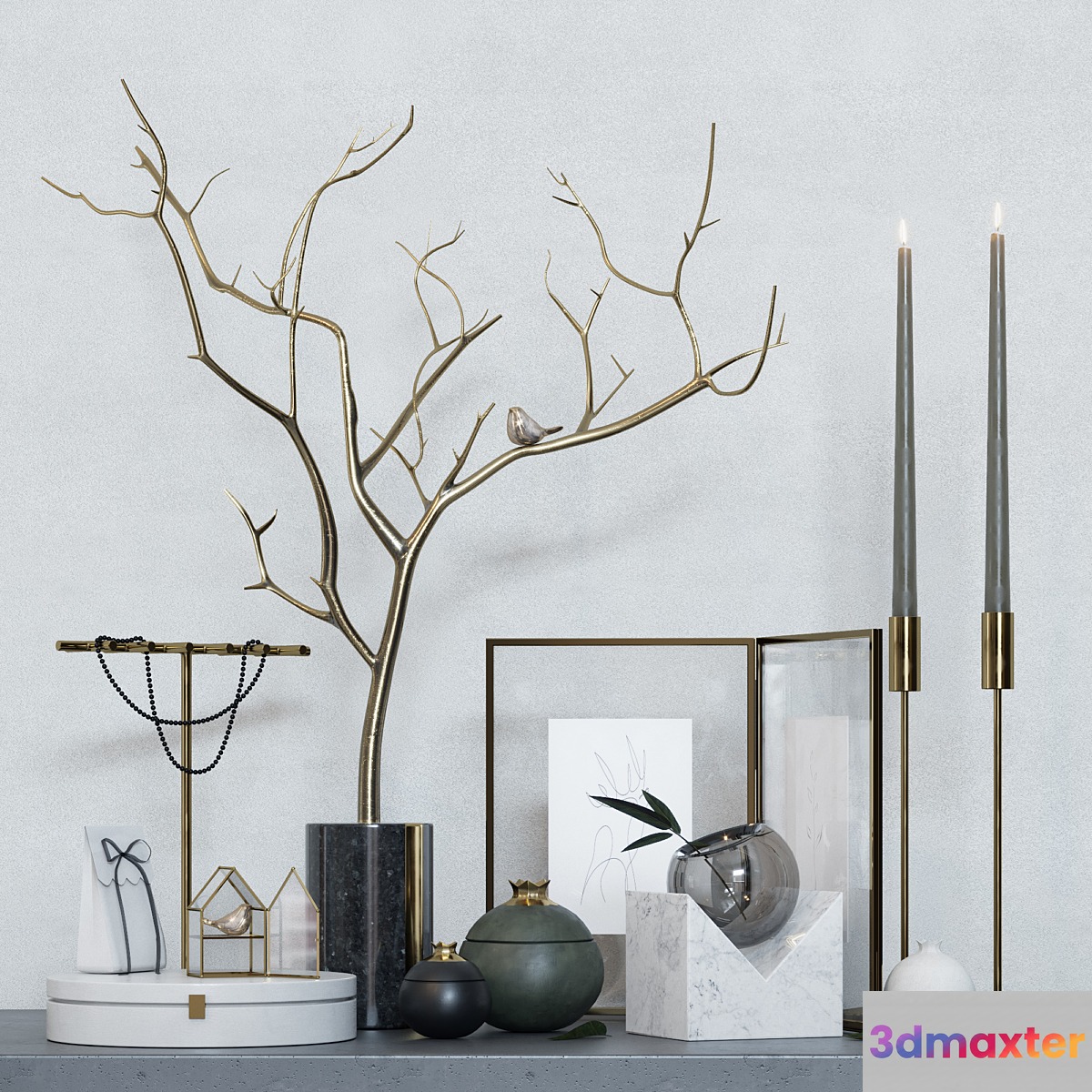 Decorative set C1 - No.2 3D Max