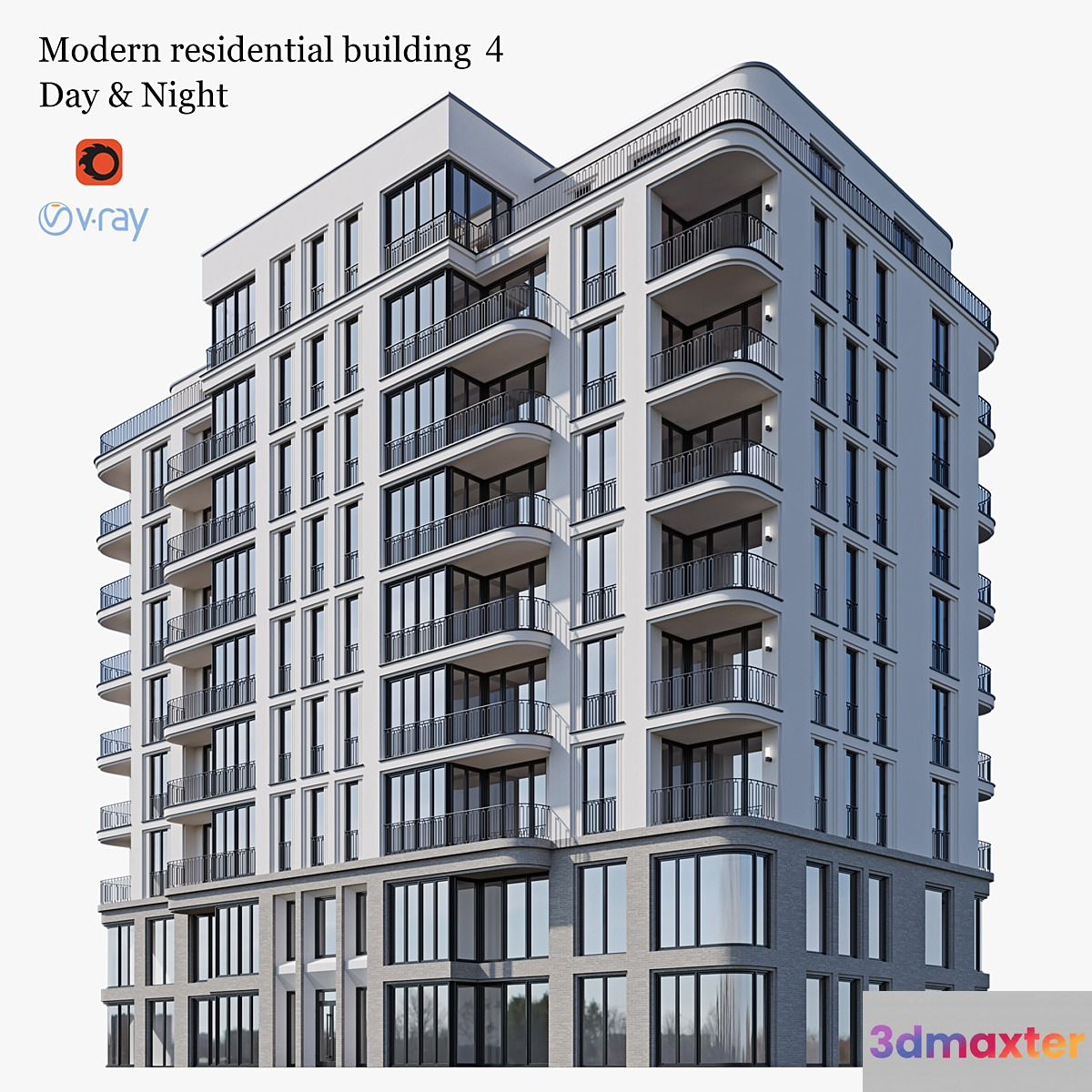 apartment house 4 3D Max