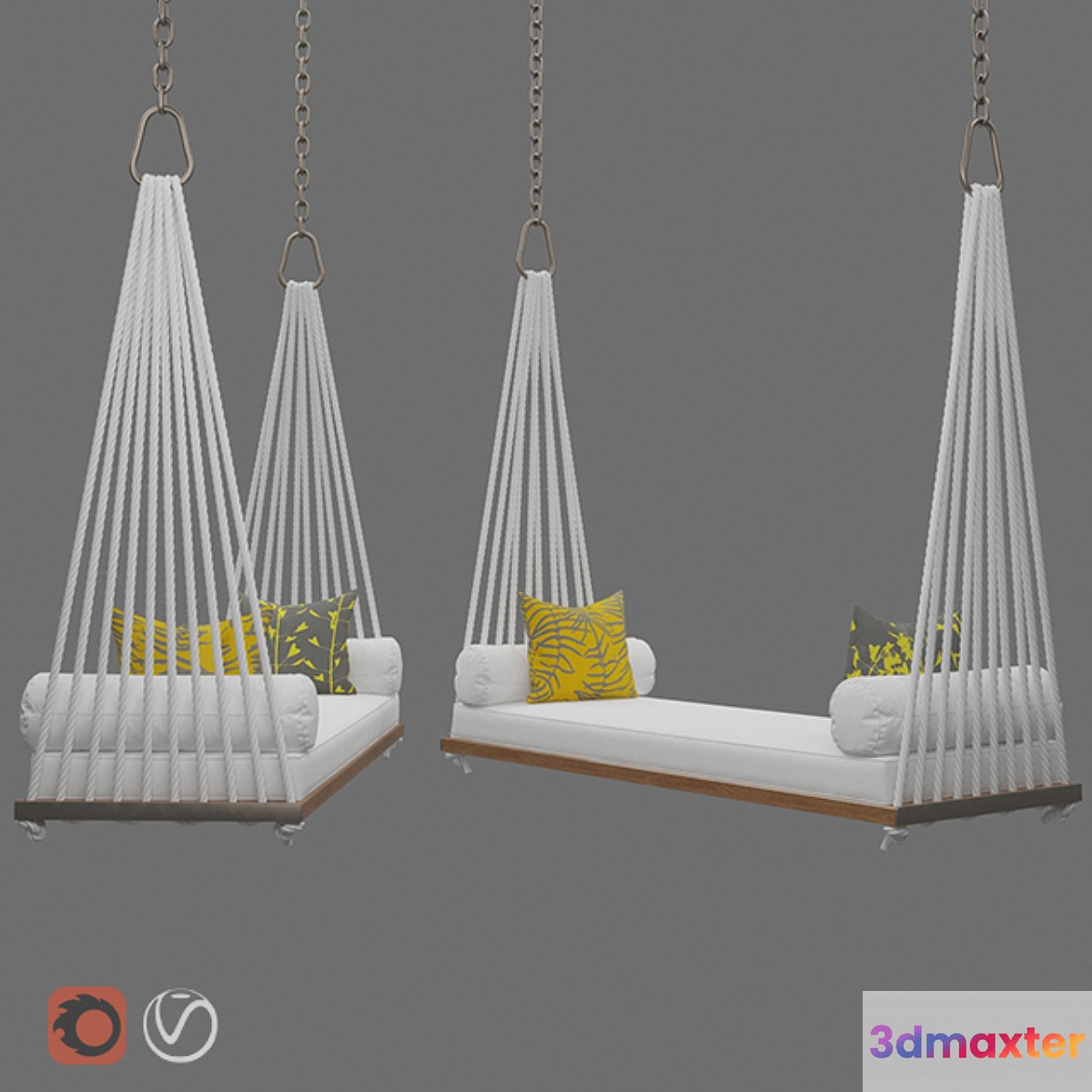 Outdoor Swing Chair 3D Max