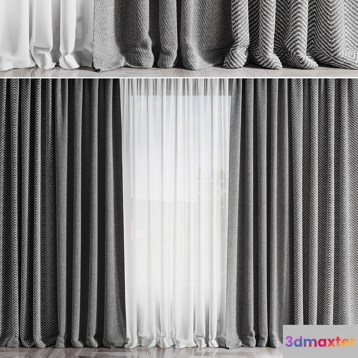 curtains_4 3D Max