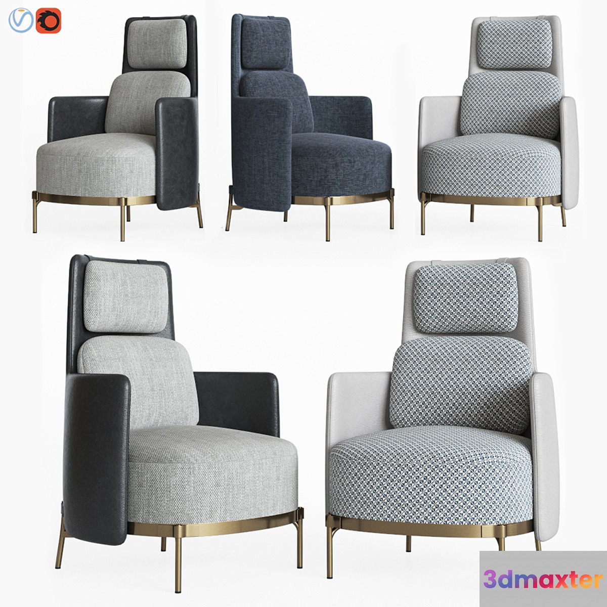 Minotti Tape Armchairs - No.8