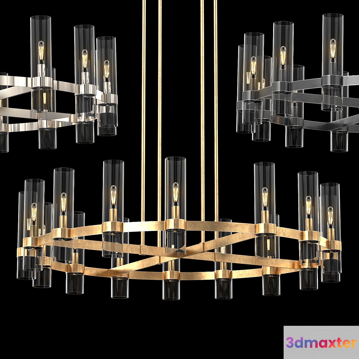 RAVELLE ROUND CHANDELIER 48 3D Max