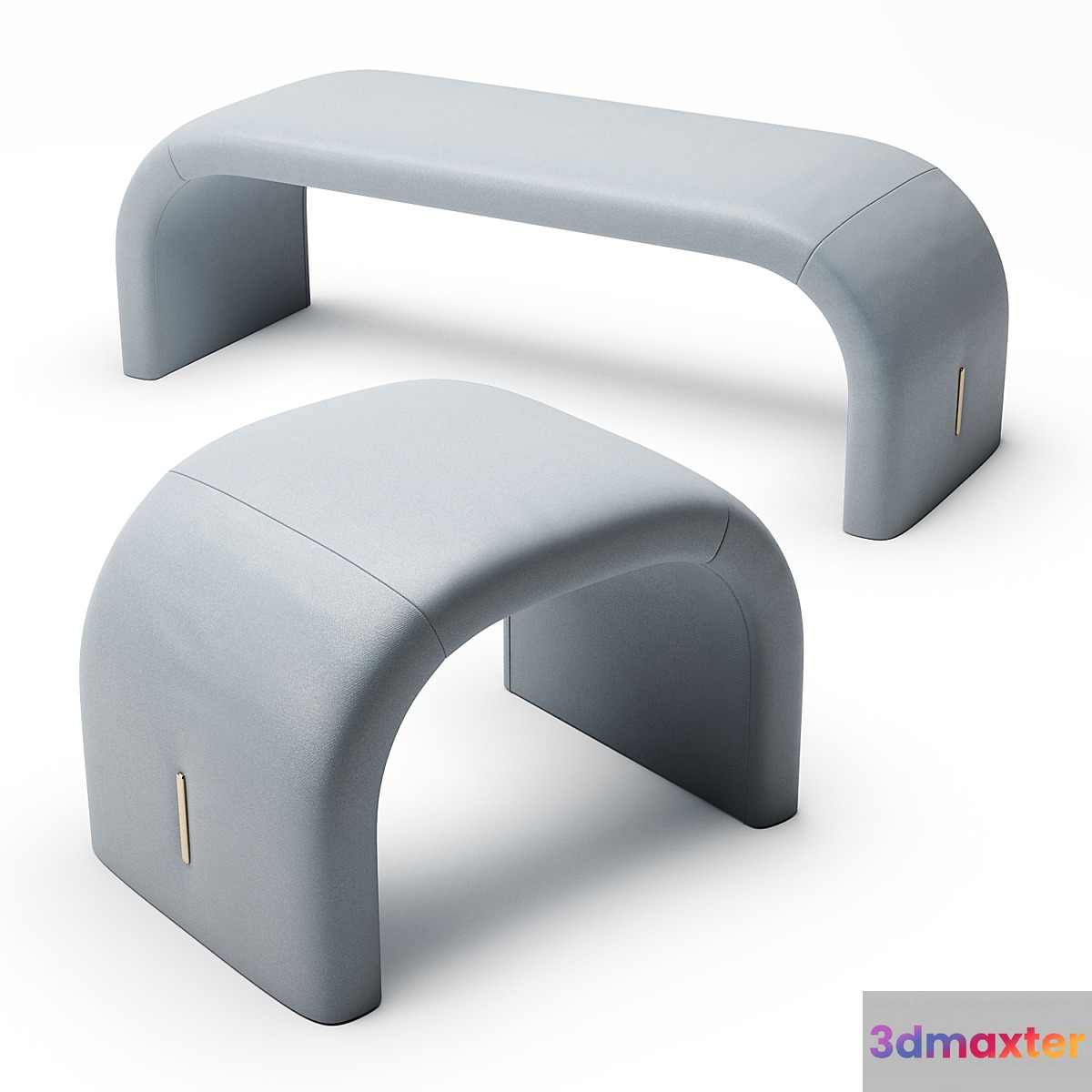 ECLIPSE Bench and Pouf 3D Max