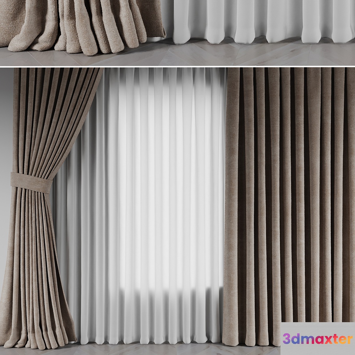 curtains_6 3D Max