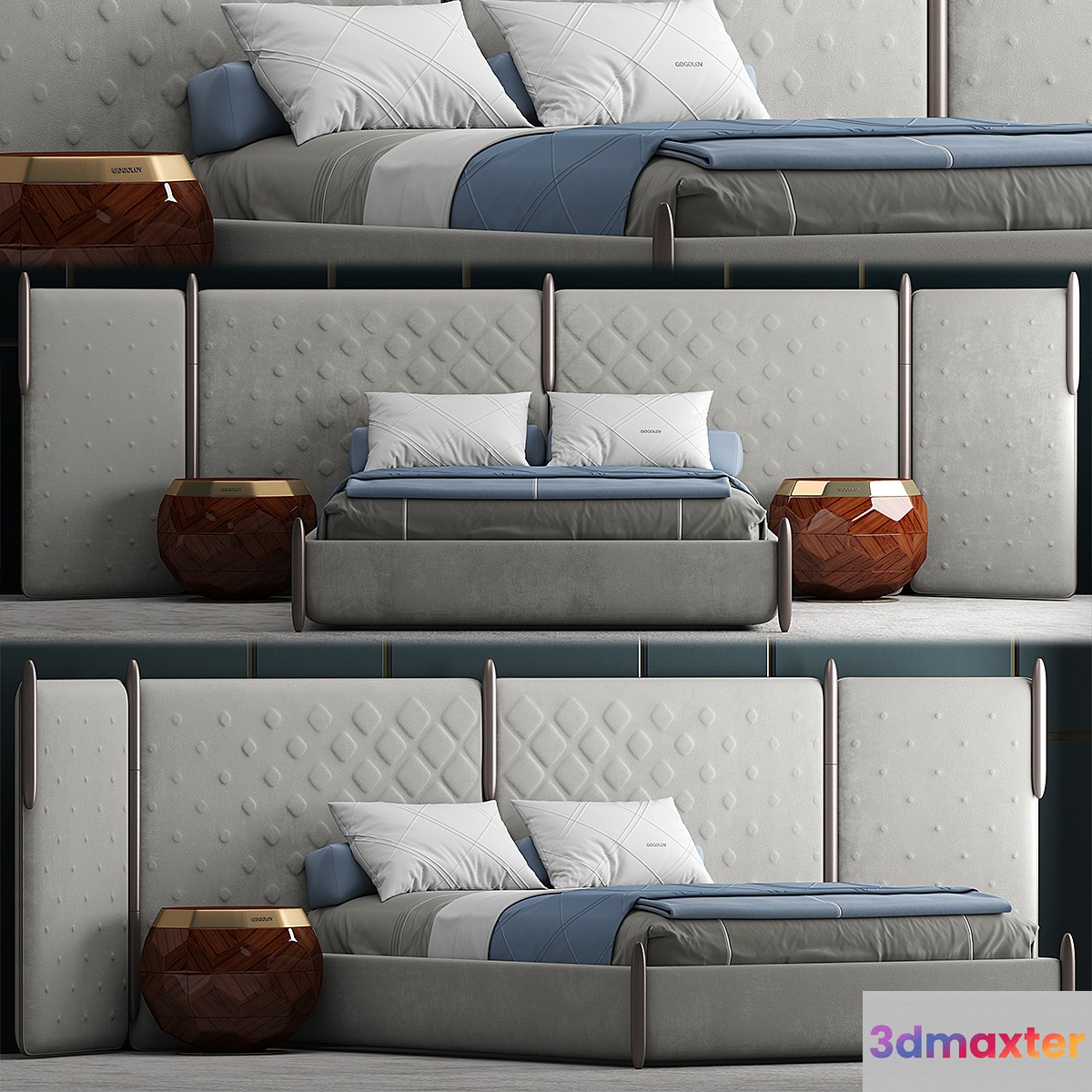My design bed 3D Max