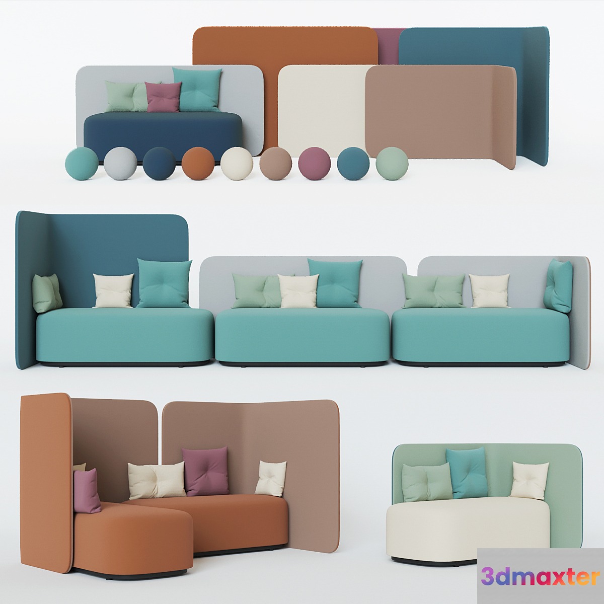 Sofa Martela PODLOUNGE 3D Max