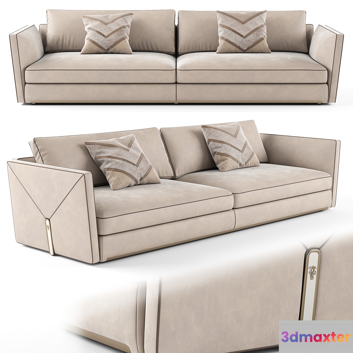 Visionnaire Bastian 3 seater sofa_01 - No.4