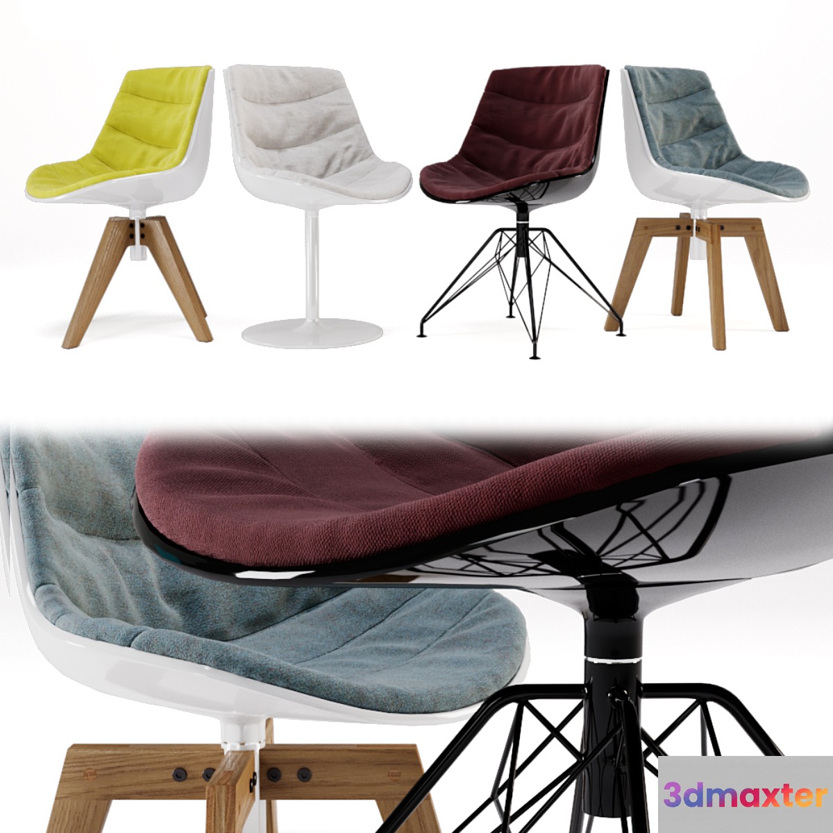 Flow Chair set_1 3D Max