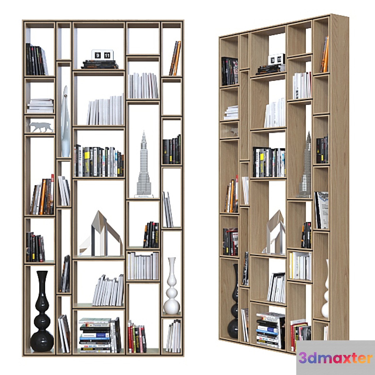 Double-sided shelving 013. 3D Max