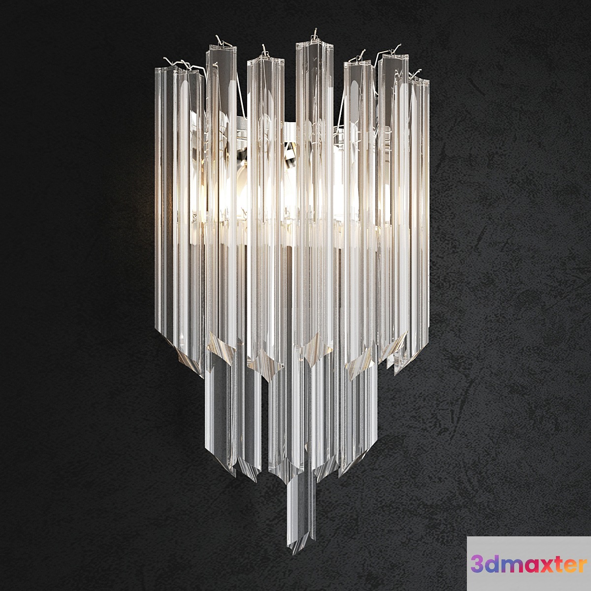 BELLA FIGURA WATERFALL 2 WALL LIGHT WL411-2 3D Max