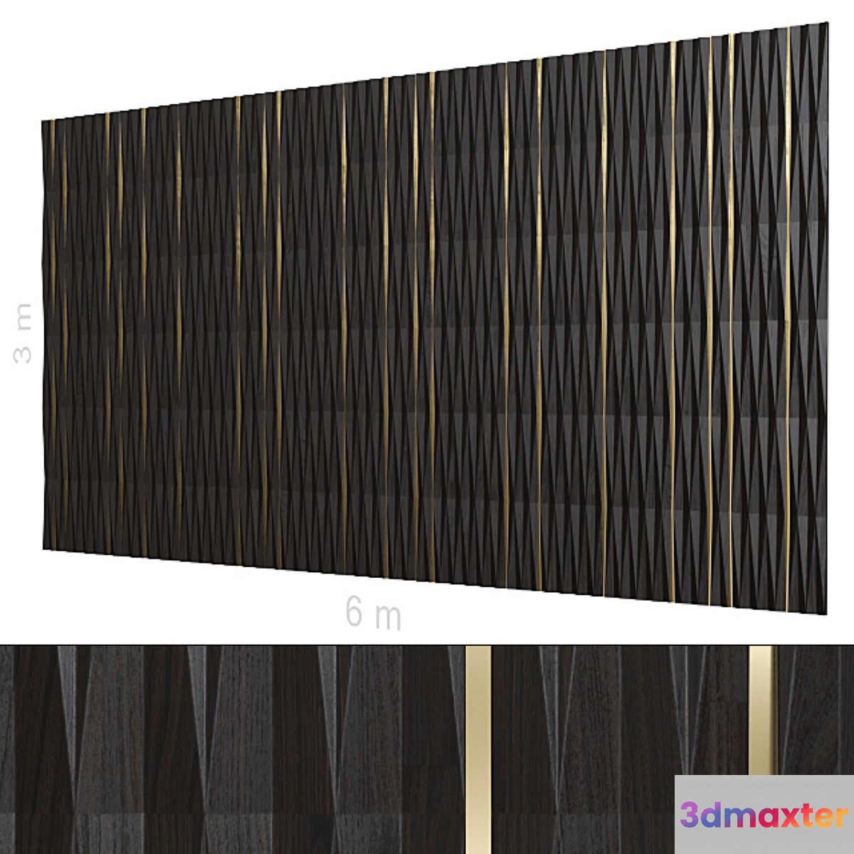 Decorative wall 182. 3D Max