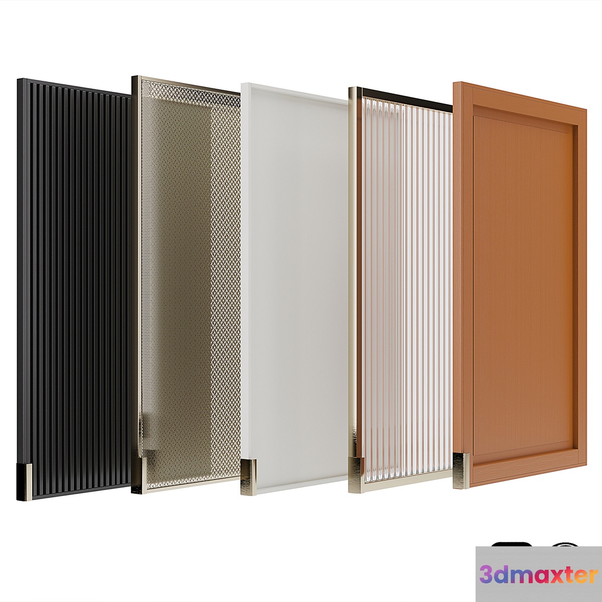 Cabinet doors set 01 3D Max