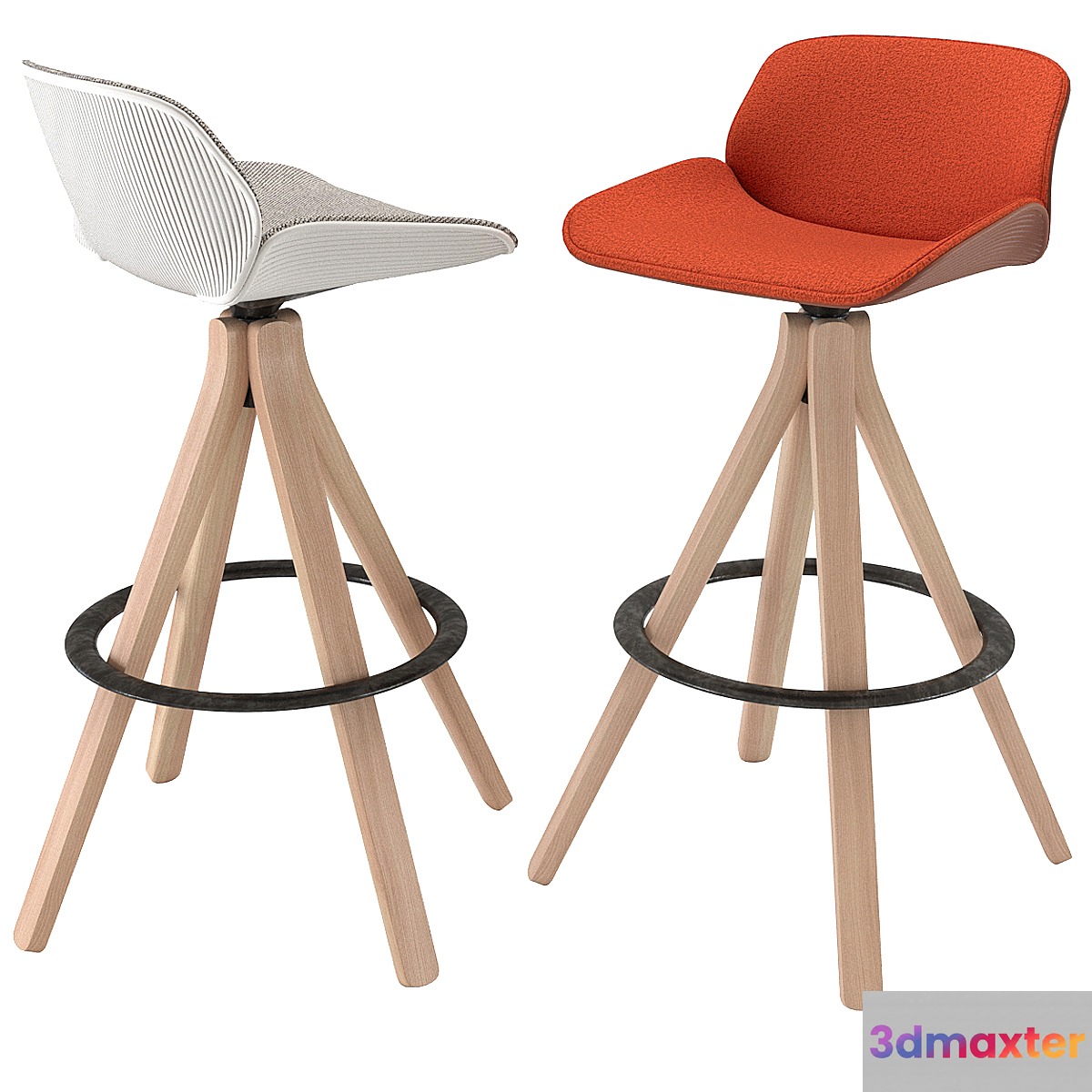 Bar Stool Nuez BQ2779 by Andreu World 3D Max