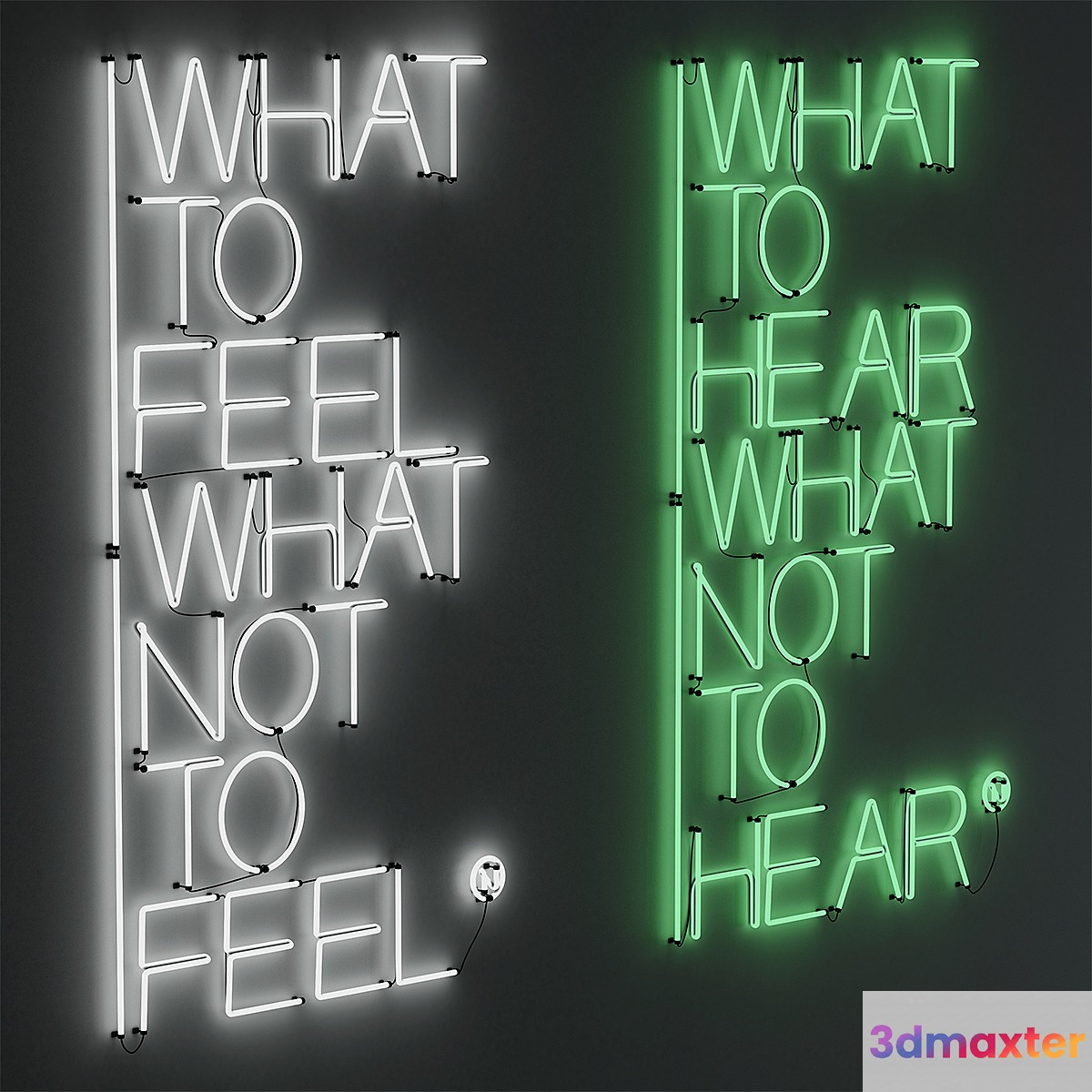 Neon sign by Galleria Fumagalli 3D Max