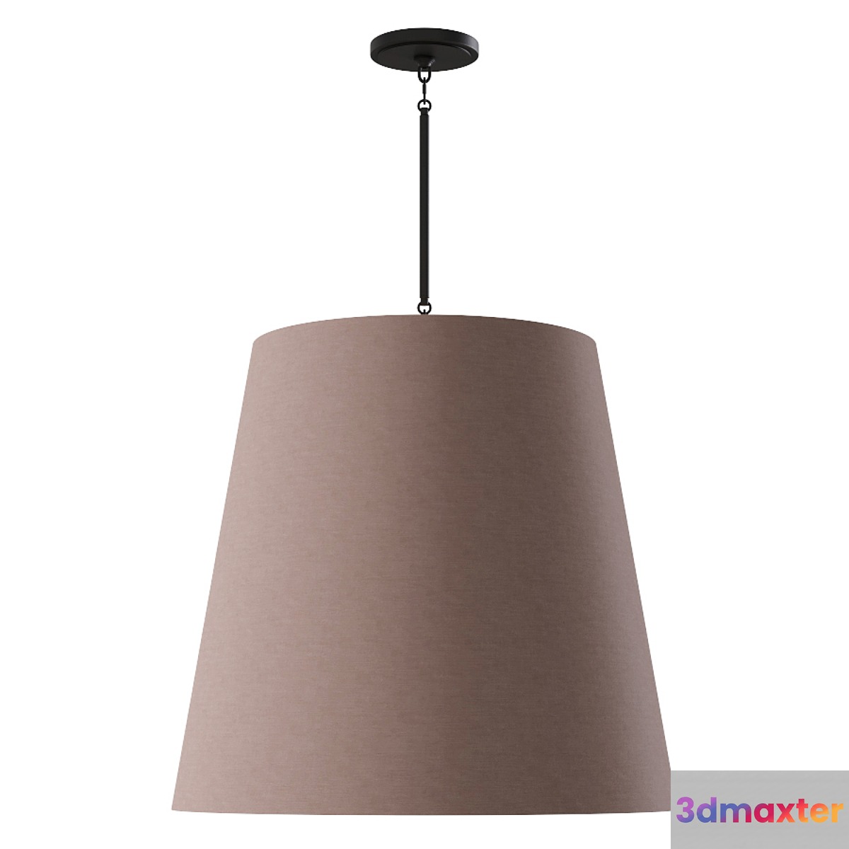 Restoration Hardware CICERO BARREL PENDANT 30 Brown 3D Max