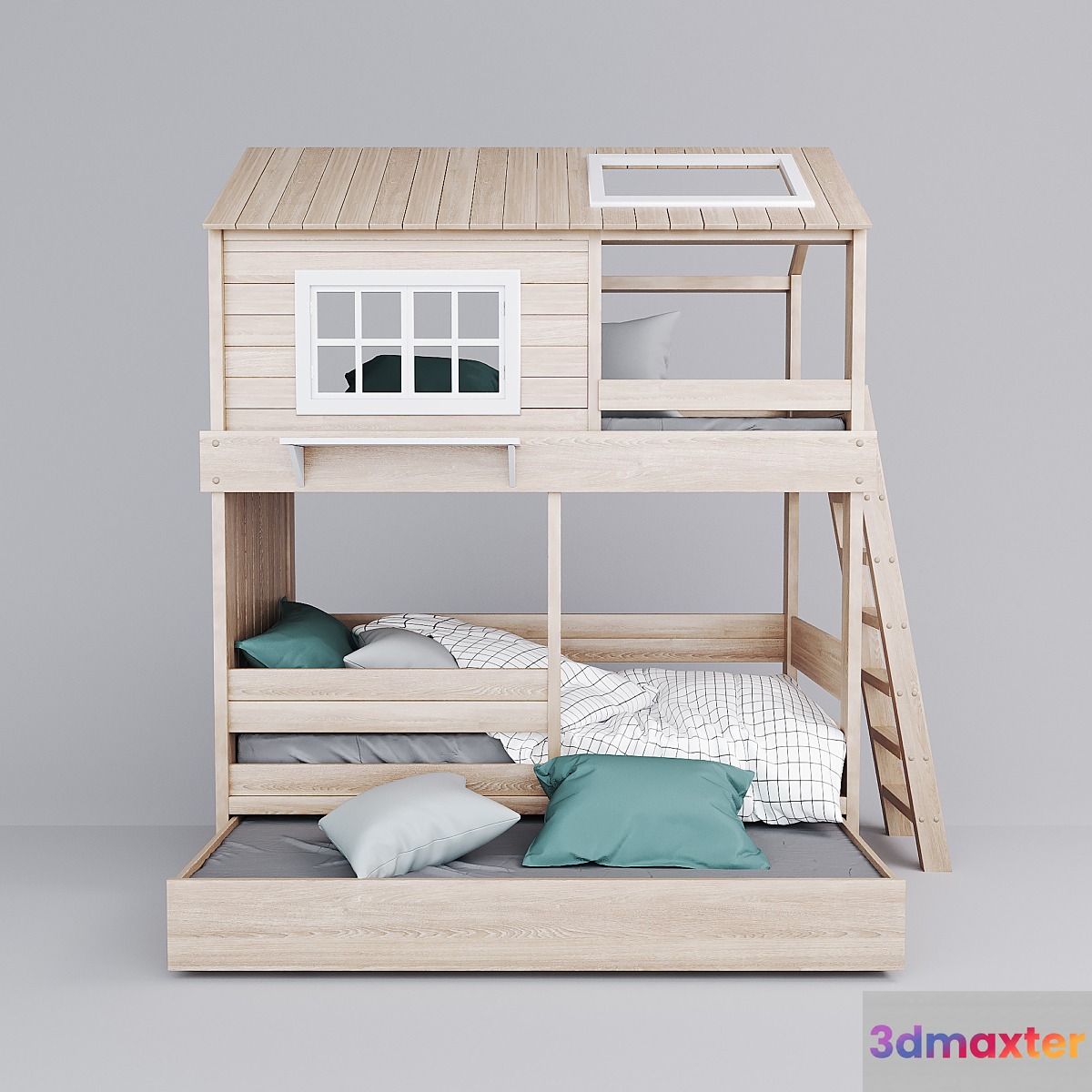 Bed My place of the Bookwood factory 3D Max