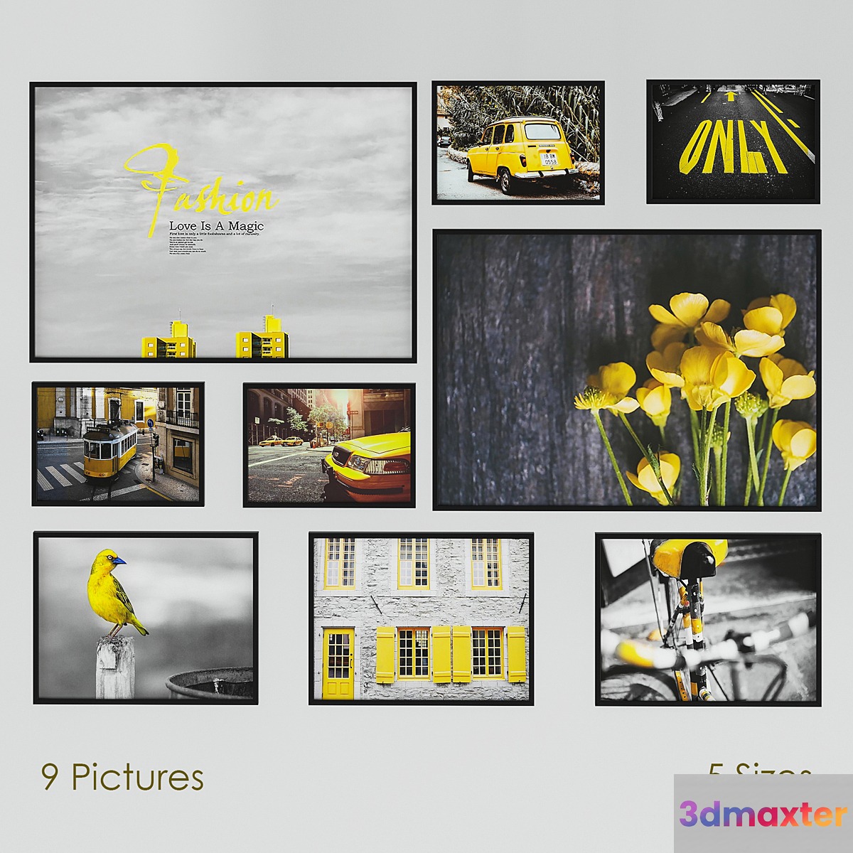 Posters Set 8 3D Max