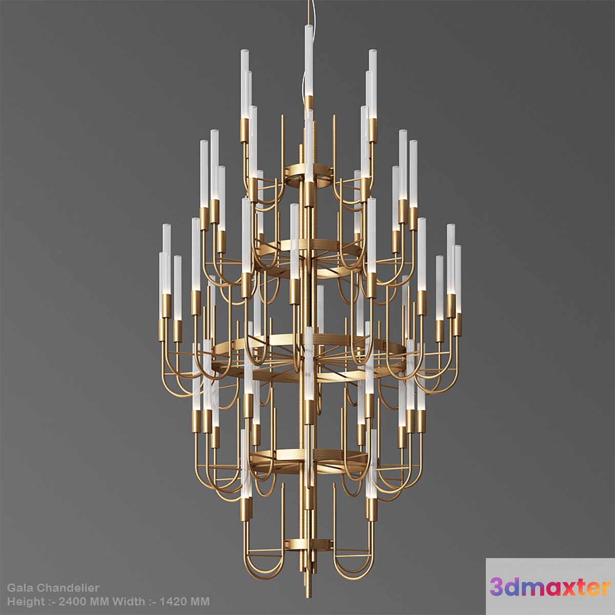 Gala Chandelier luxxu 3D Max