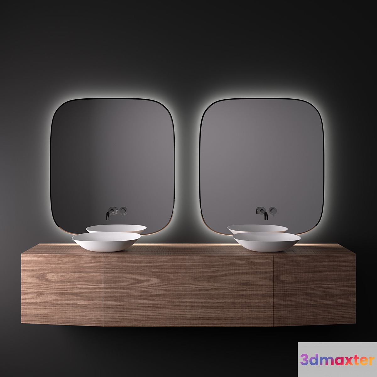 INBANI FORMA Wooden vanity unit 3D Max