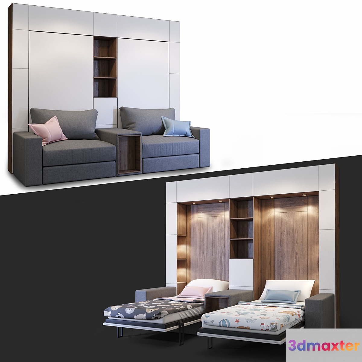 Furniture transformer Olissys Dual Kids 3D Max