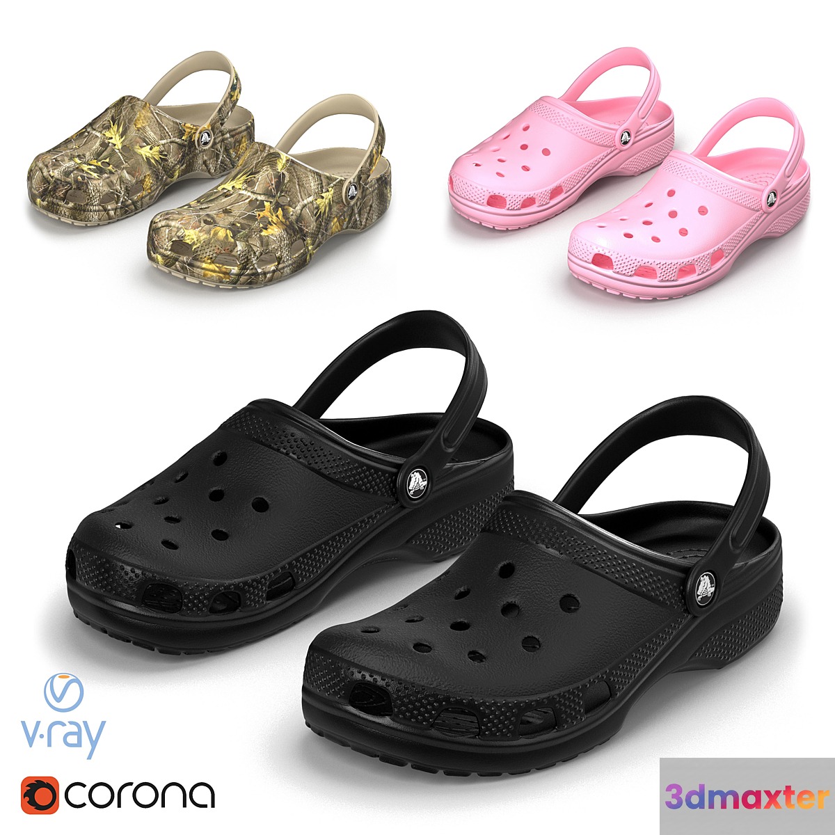 Crocs classic - No.2 3D Max