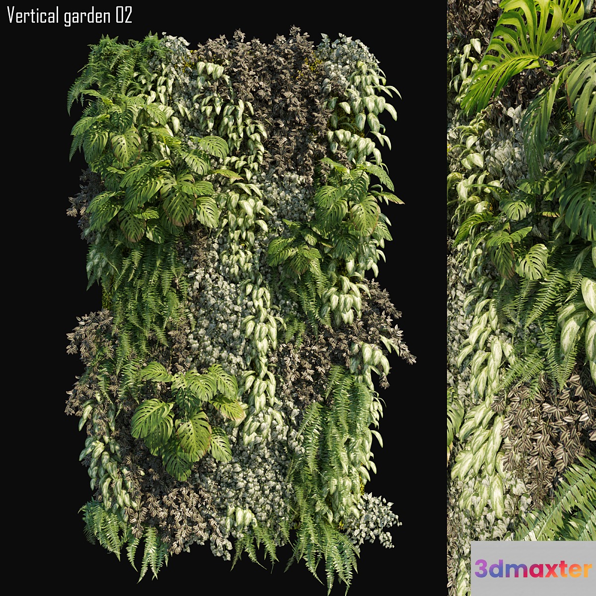 Vertical garden 02 3D Max
