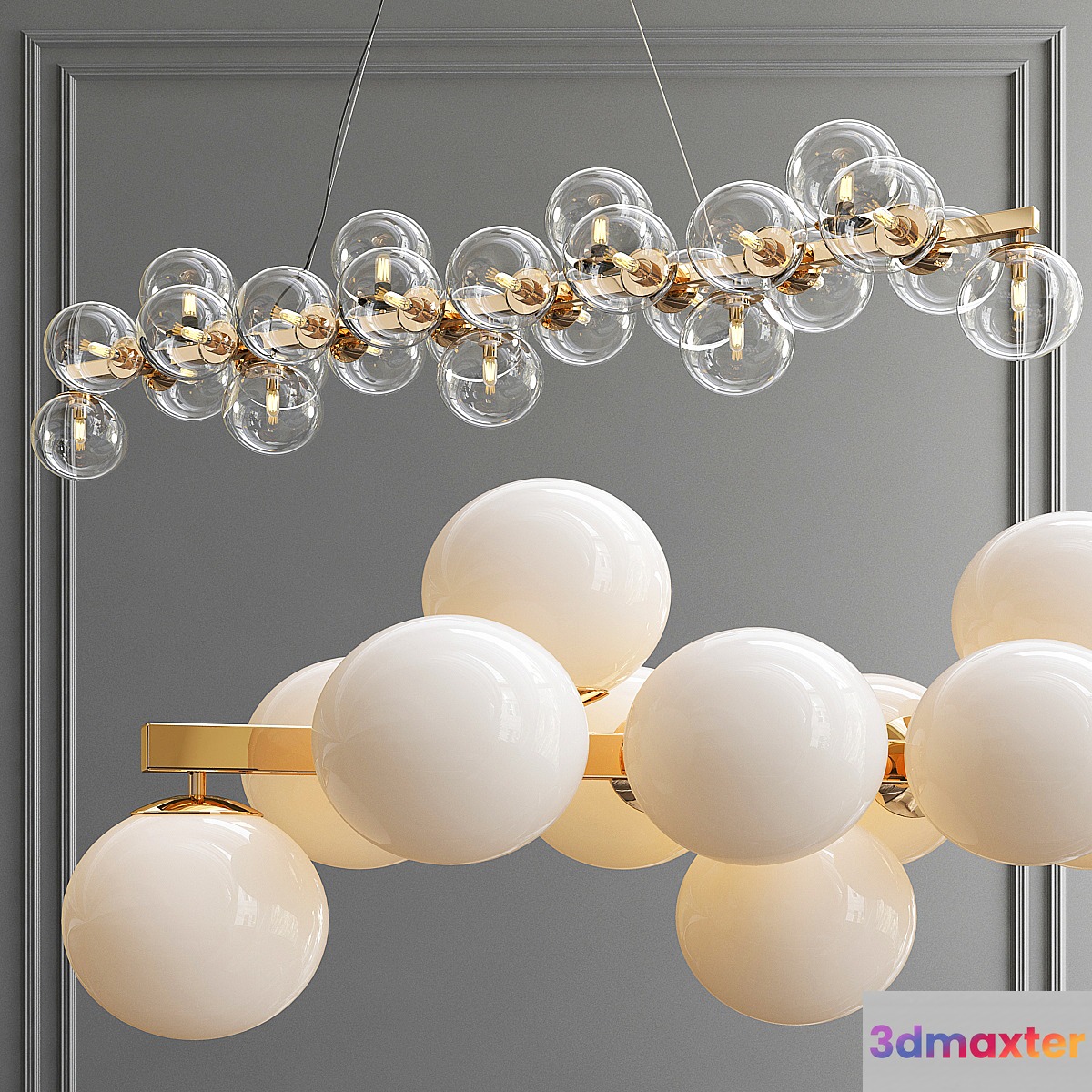 Maytoni Linear Pendant Lamp Dallas 3D Max