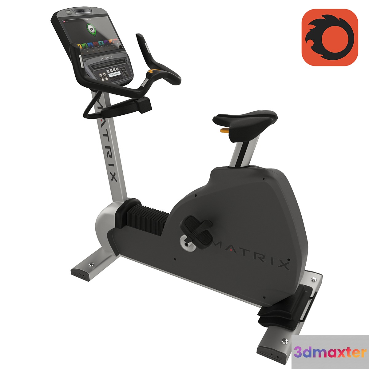 Gym Matrix Upright bike U7xe 3D Max
