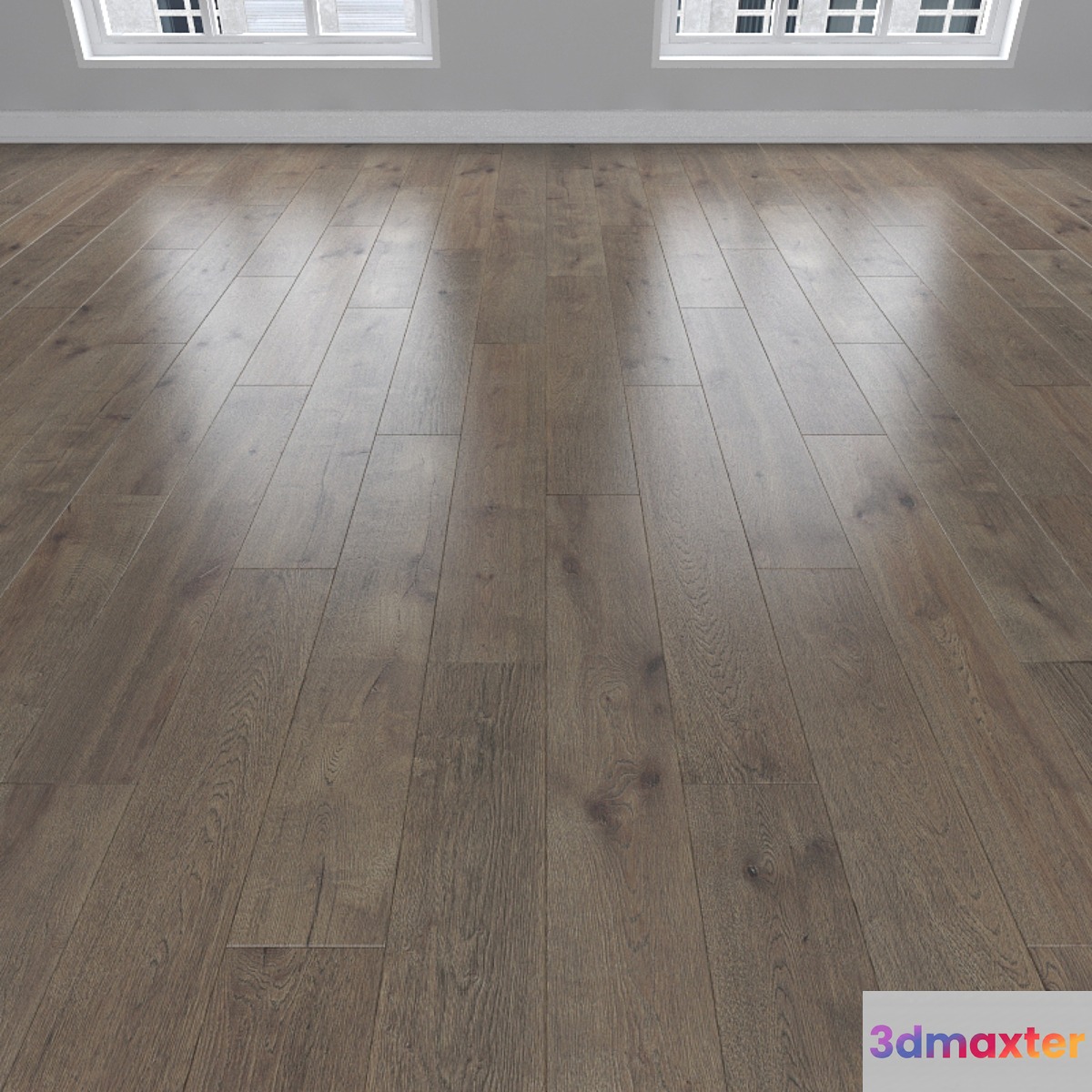 Parquet Oak smoky 3 types: herringbone linear chevron. 3D Max
