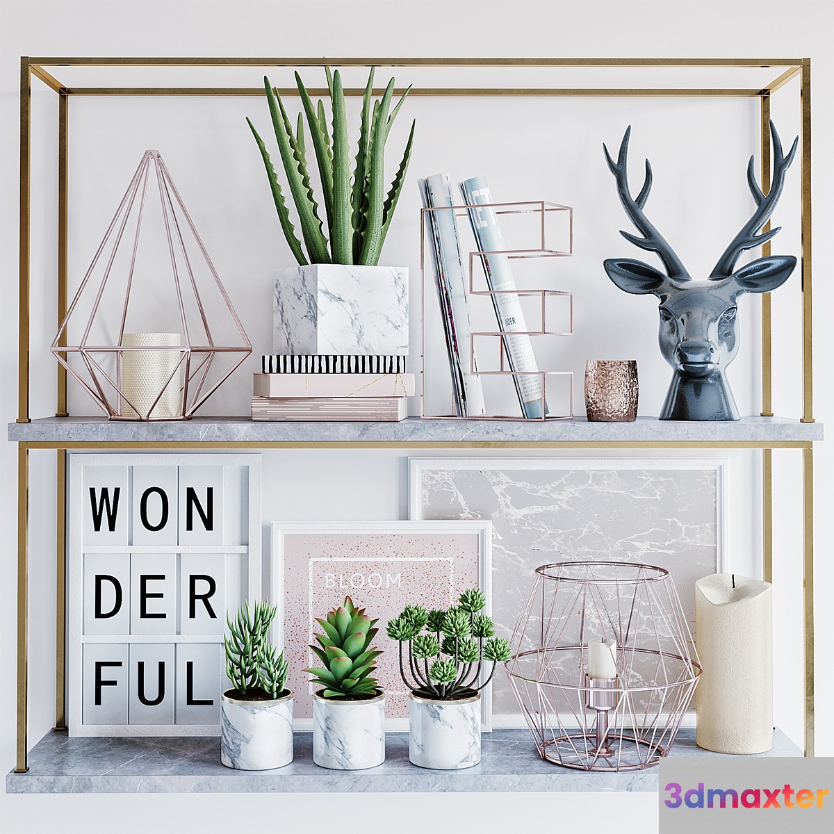 Shelf with decor - No.4